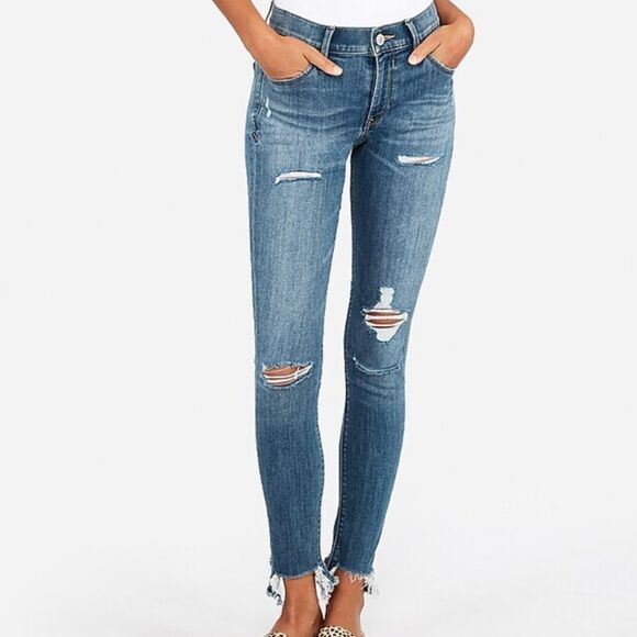 EXPRESS Cropped Legging Jeans 👖 - Picture 1 of 7